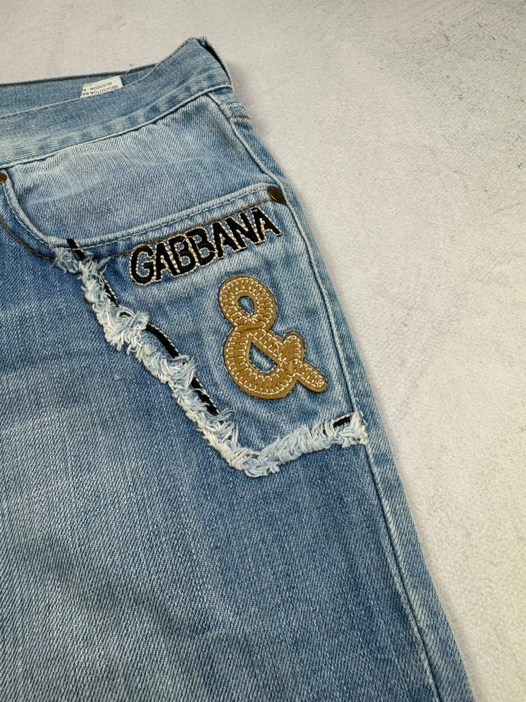 Dolce & Gabbana Big Print Jeans | M