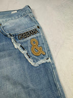 Dolce & Gabbana Big Print Jeans | M