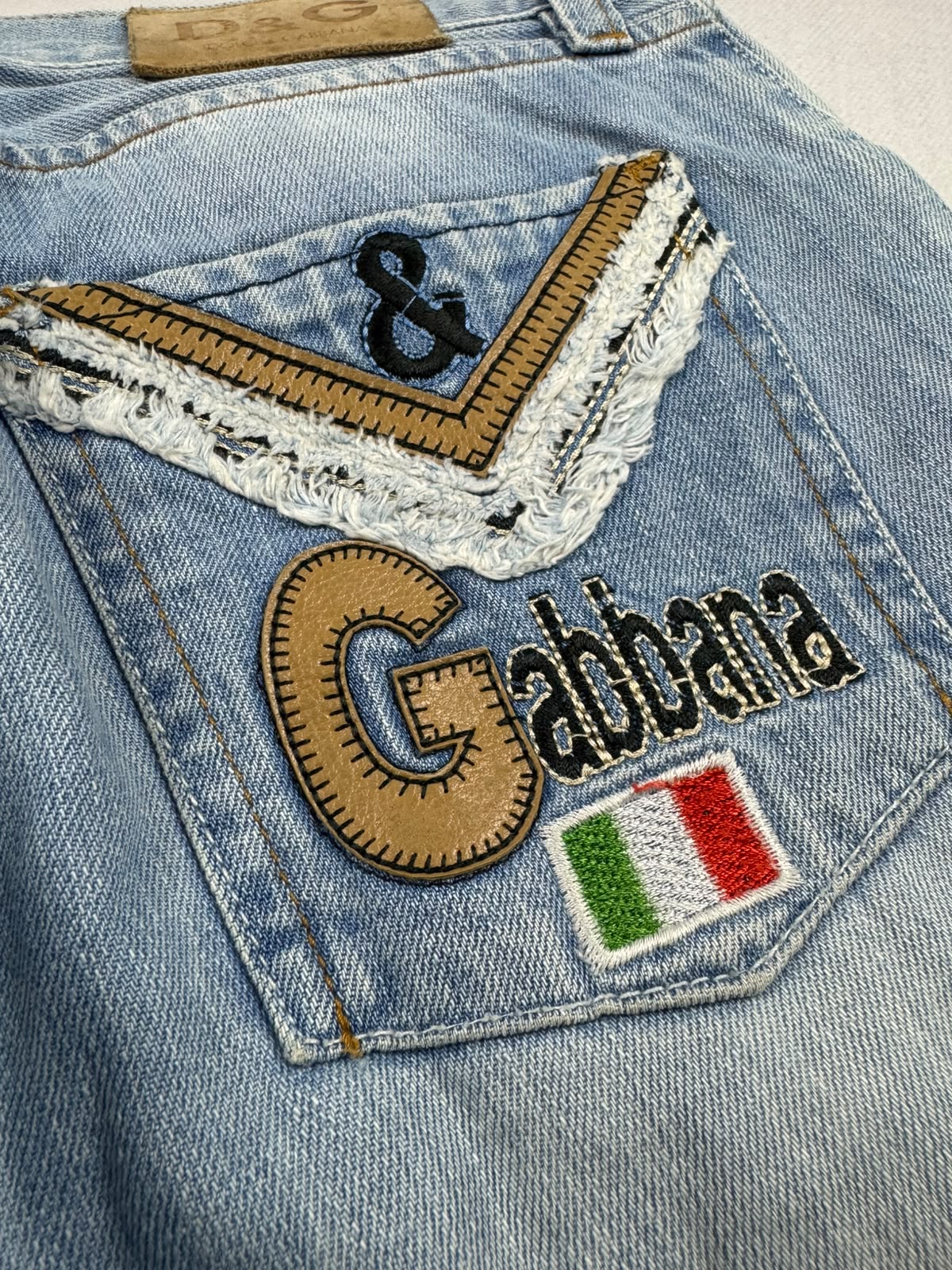Dolce & Gabbana Big Print Jeans | M