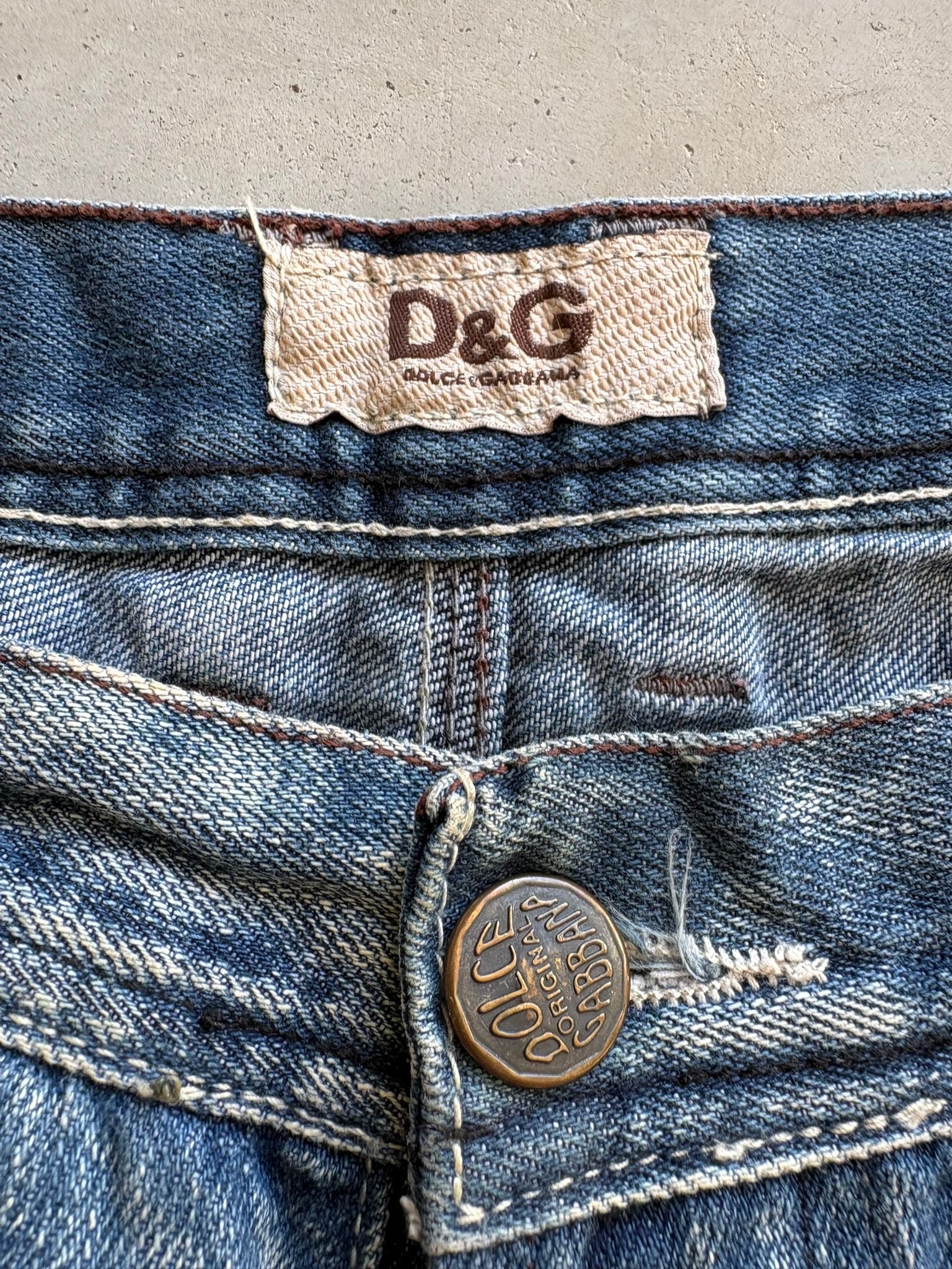 Vintage Dolce & Gabanne Big Print Jeans I XL