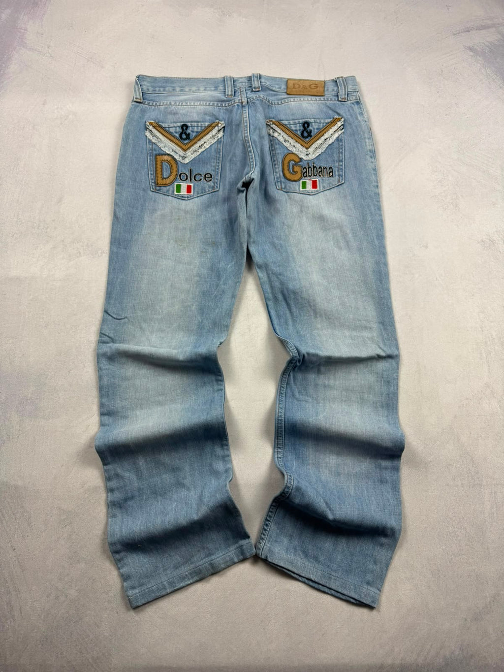 Dolce & Gabbana Big Print Jeans | M