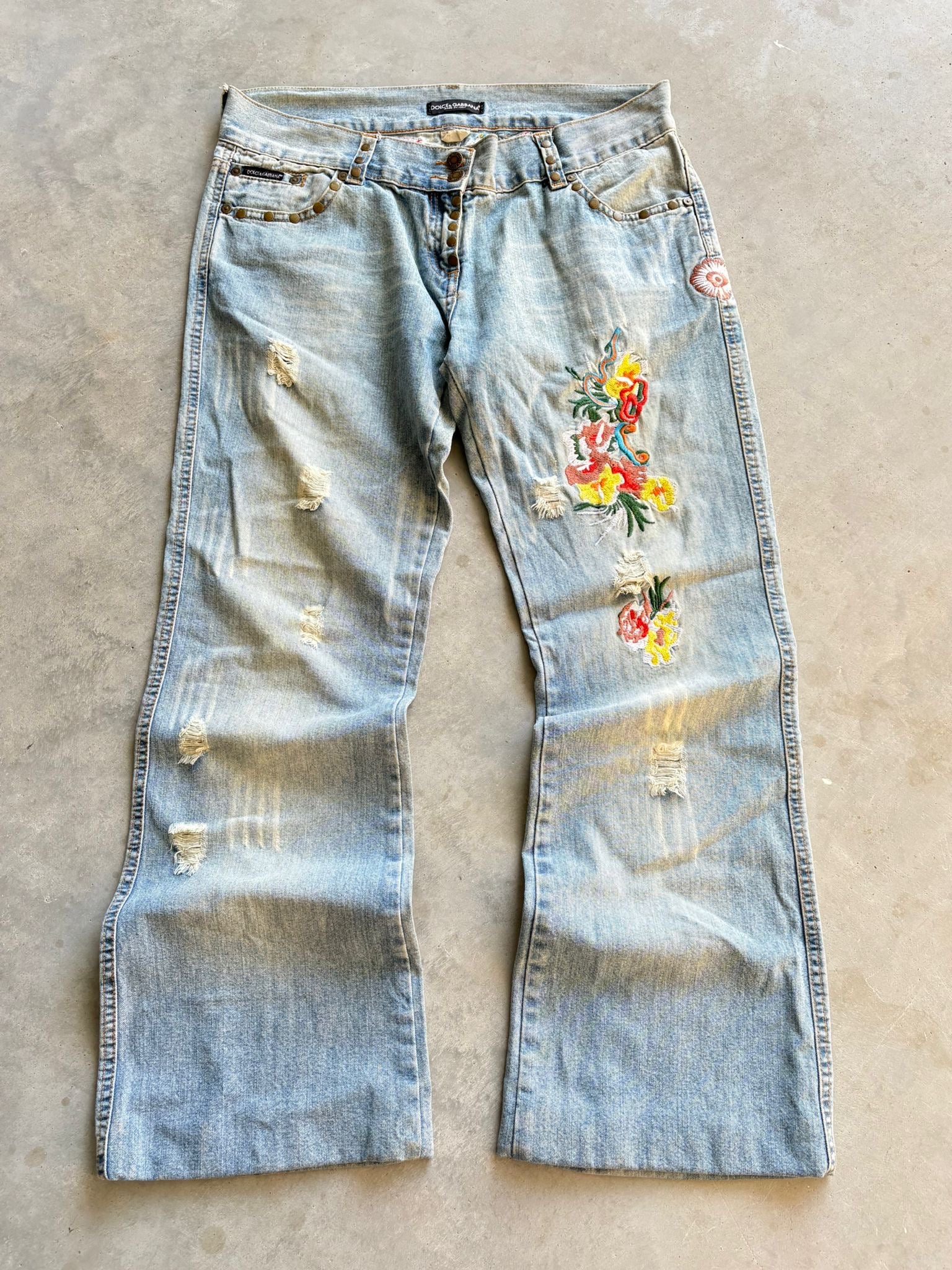 Vintage Dolce & Gabanna Big print Jeans I M