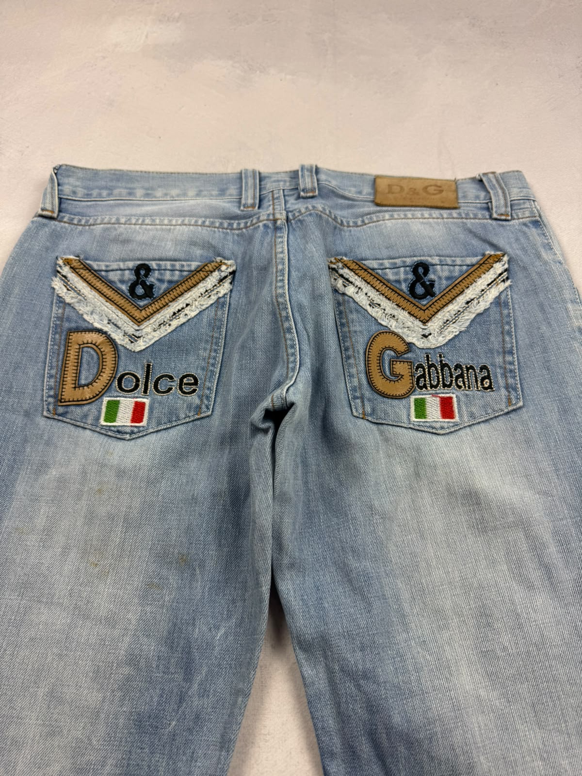 Dolce & Gabbana Big Print Jeans | M