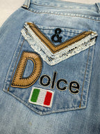 Dolce & Gabbana Big Print Jeans | M