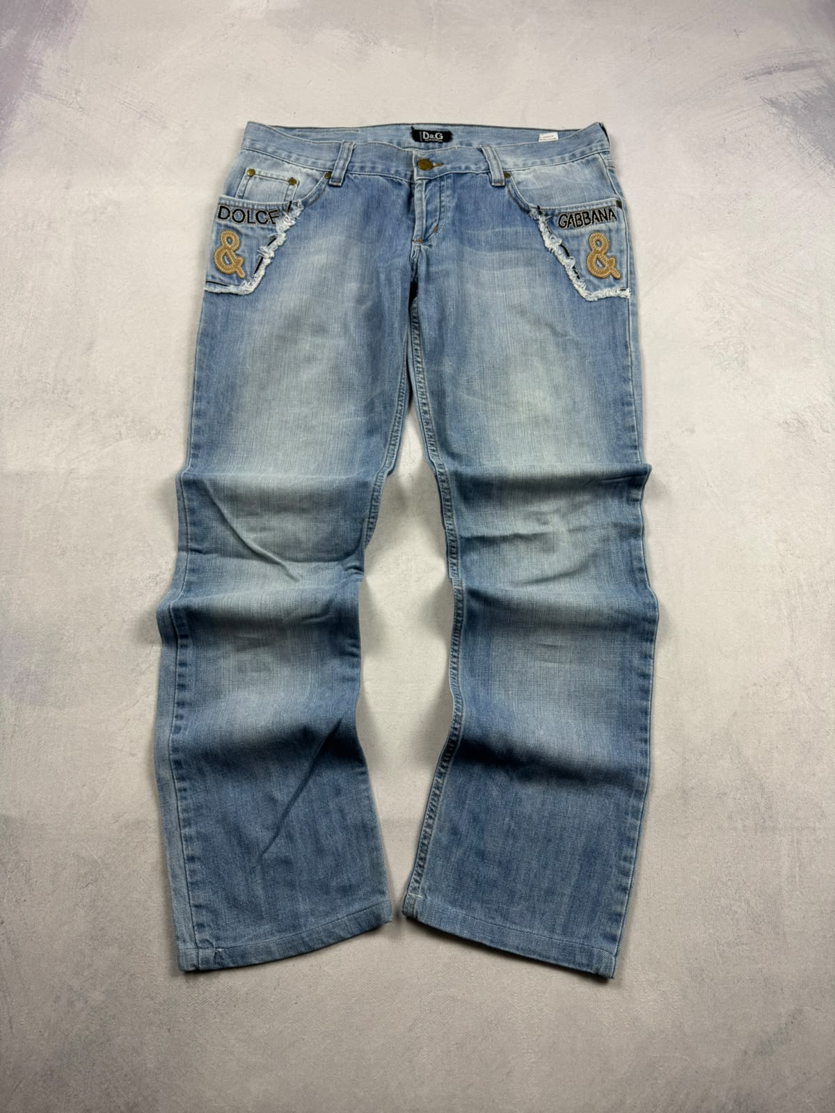 Dolce & Gabbana Big Print Jeans | M