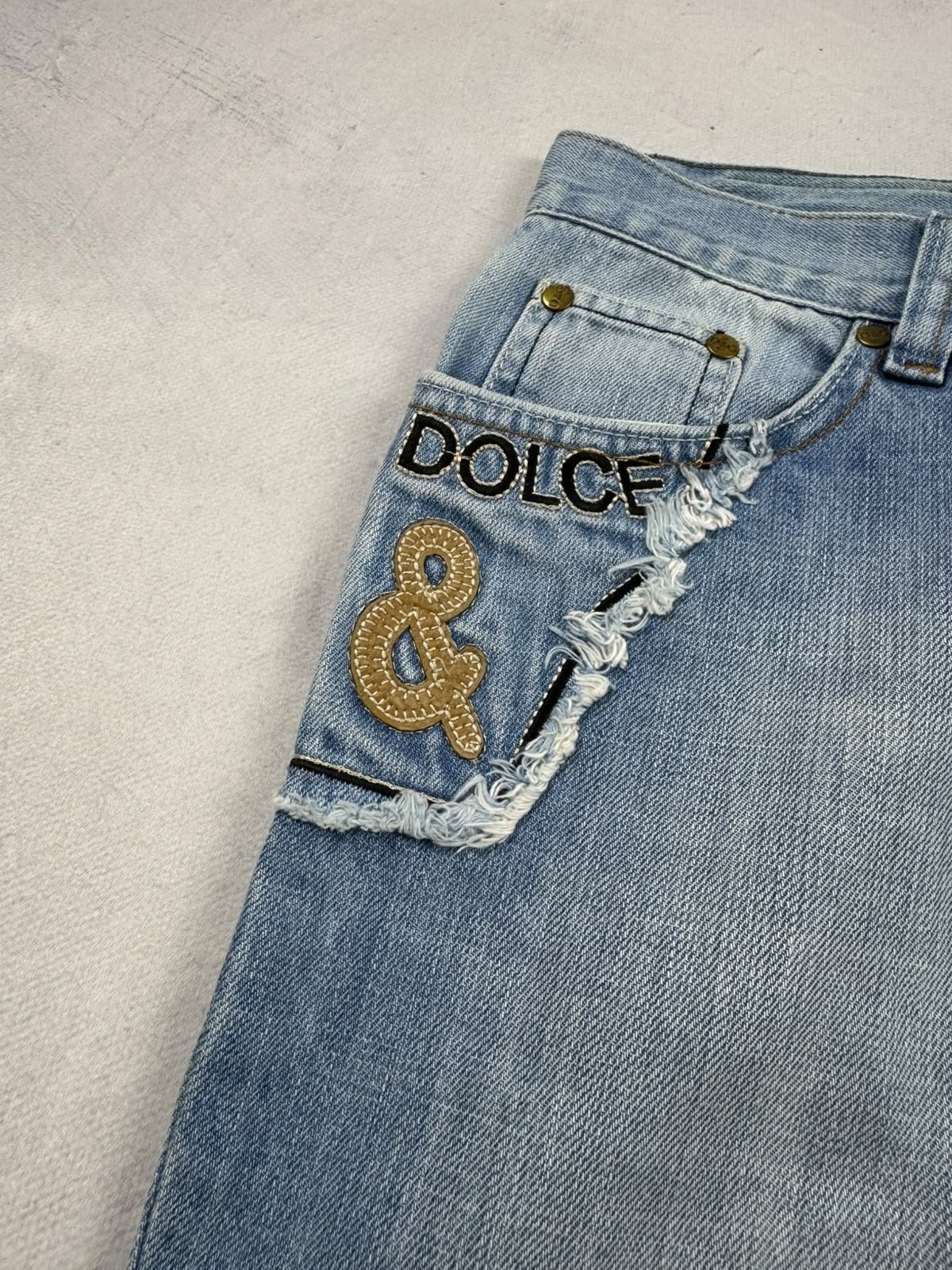 Dolce & Gabbana Big Print Jeans | M