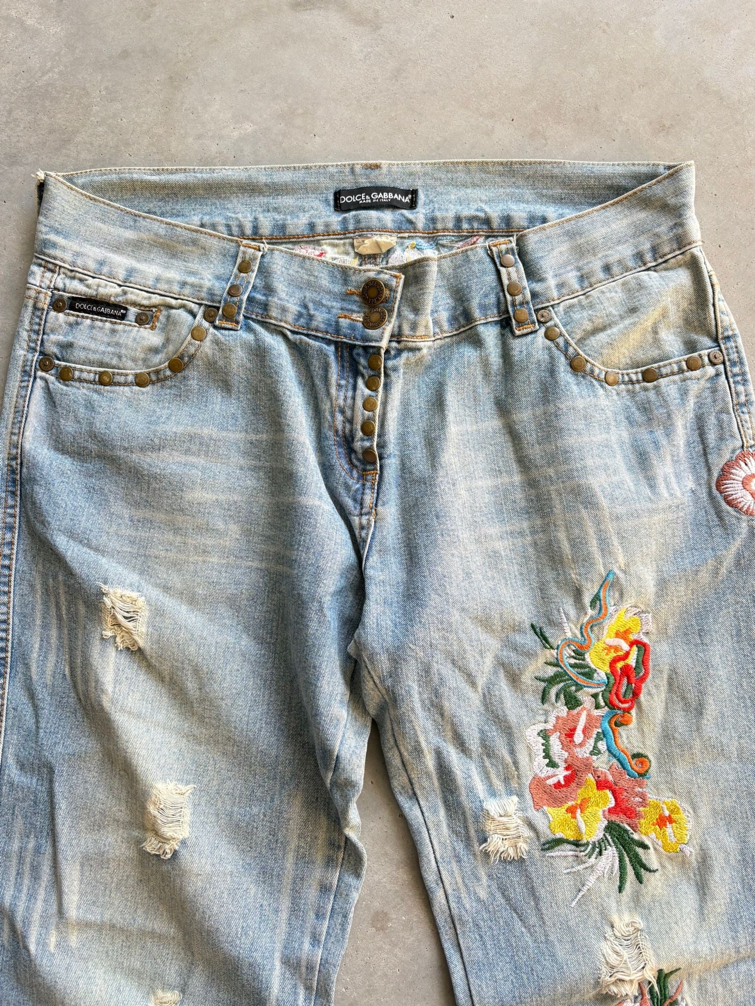 Vintage Dolce & Gabanna Big print Jeans I M