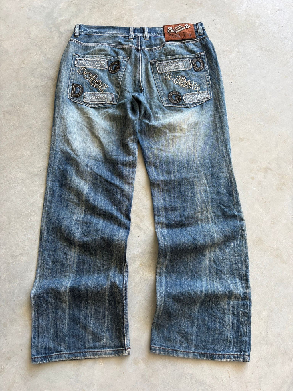 Vintage Dolce & Gabanne Big Print Jeans I XL