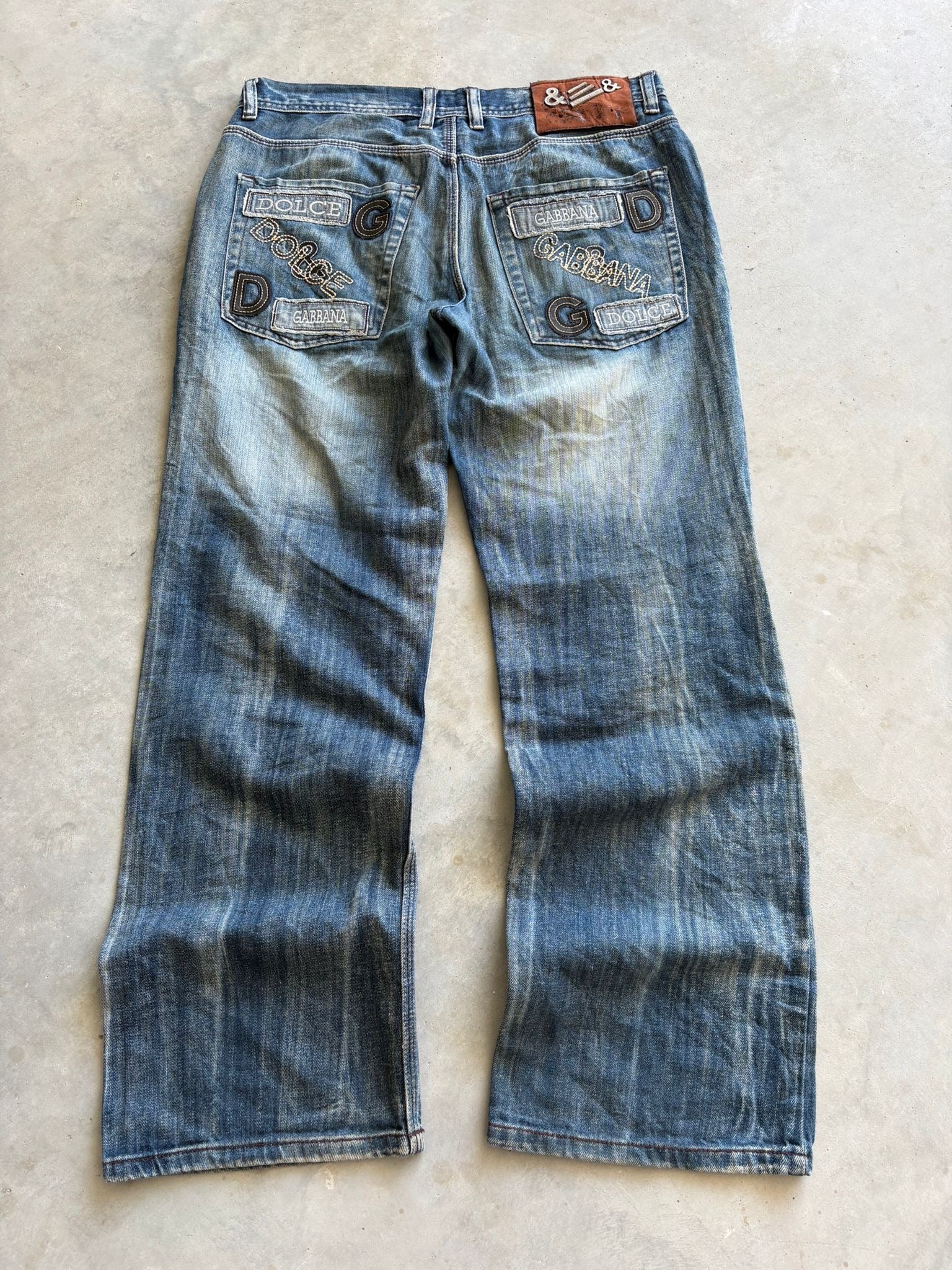 Vintage Dolce & Gabanne Big Print Jeans I XL